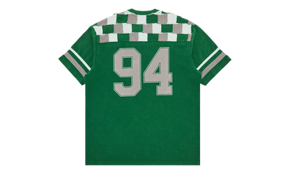Patchwork Yoke Football Top "FW24 - Green" SU27059