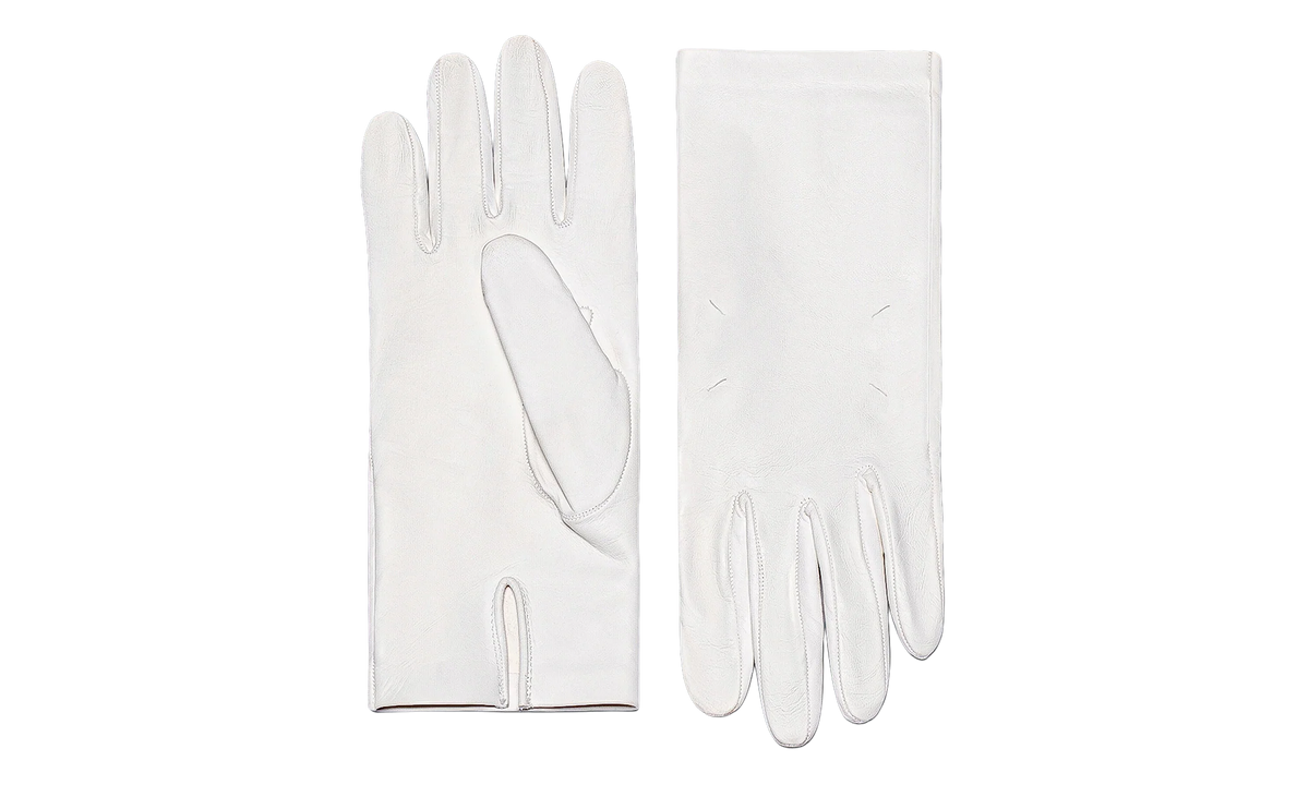 LEATHER GLOVES "WHITE" S67TS0026SY1536101