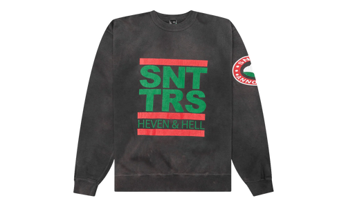 STTRS Logo Crewneck Sweatshirt "Saint Michael - Black" DT363