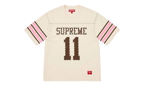 Studded S/S Football Top "SS26 - Cream" SU27034