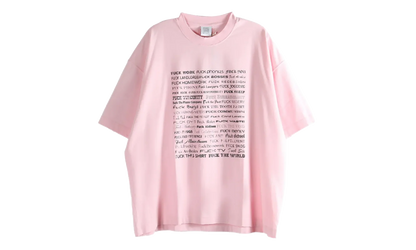 Fuck Everything T-Shirt "Pink" ME76TR210PX PINK