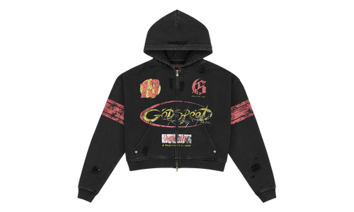 Speedway Zip Hoodie "Black" GS075