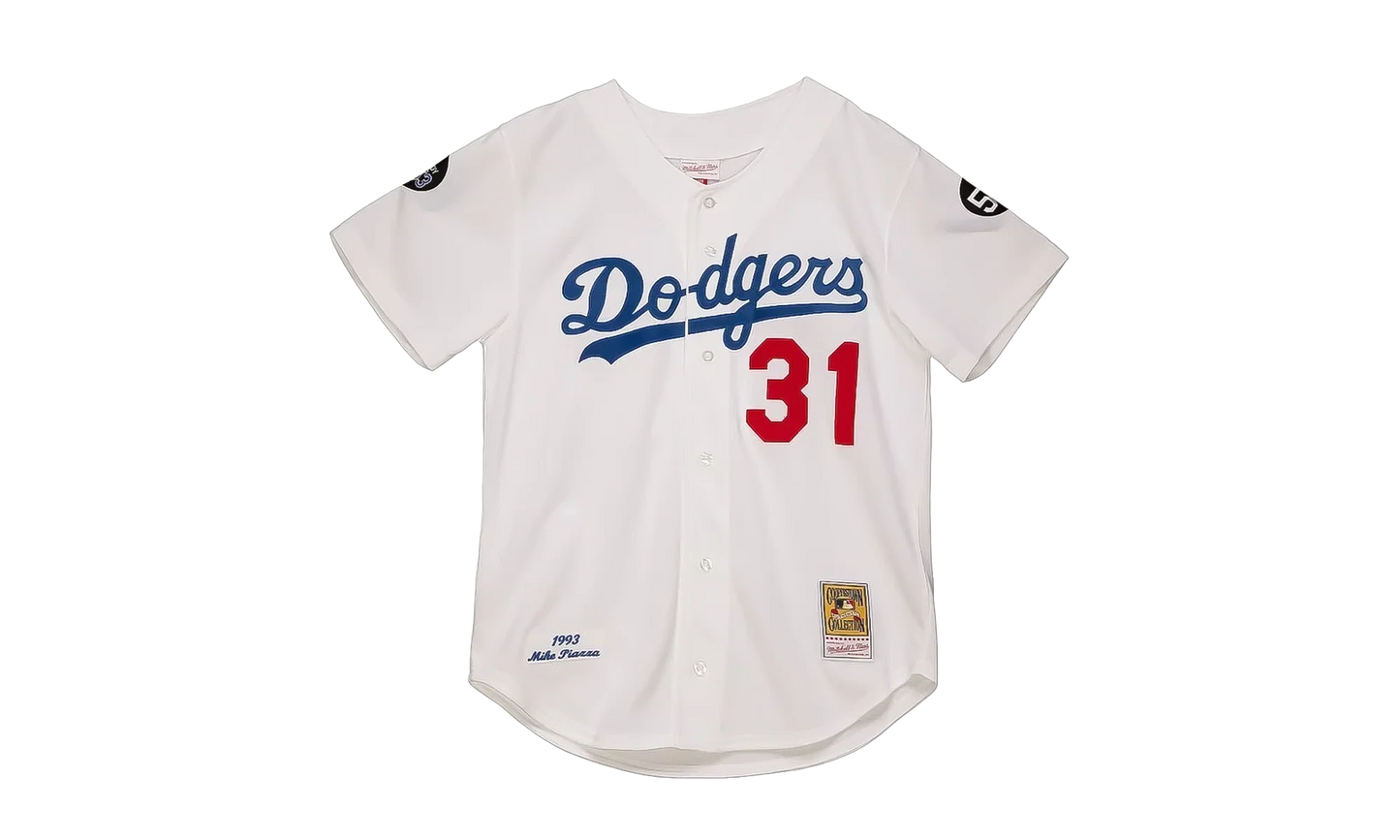 MLB Mike Piazza Home Jersey "1993 Los Angeles Dodgers - White" AJY1GS18281 LADWHIT93MPI