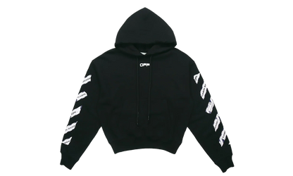 Back Arrow Printing Loose Hoodie "Black" OMBB037S20E300031088