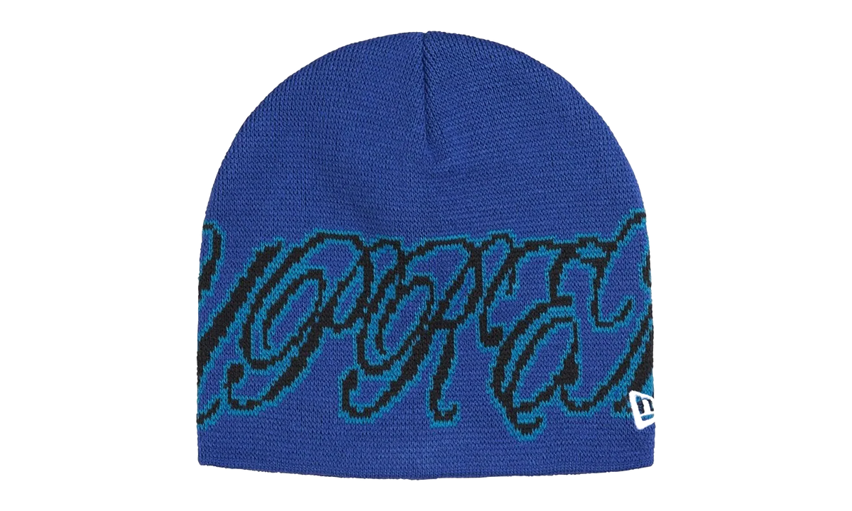 New Era Cursive Beanie "SS26 - Blue" SU27254
