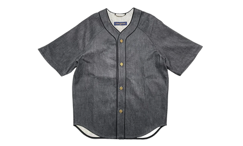 Embossed Monogram Baseball Jersey "Black Denim" LVEMBJDB