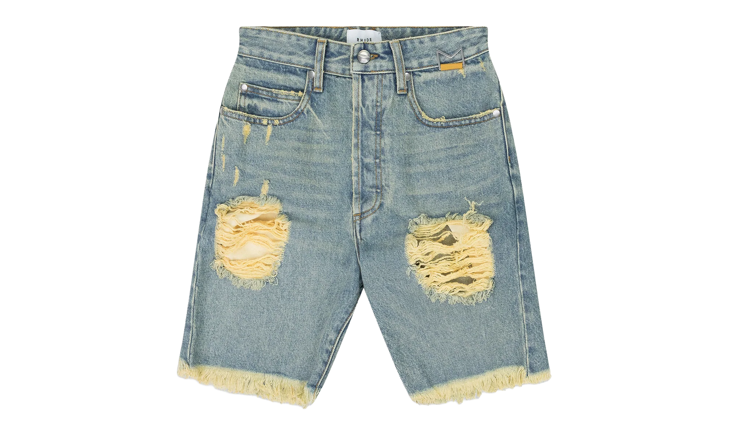 Distressed Denim Shorts "Indigo" RHD-MBTM-0221