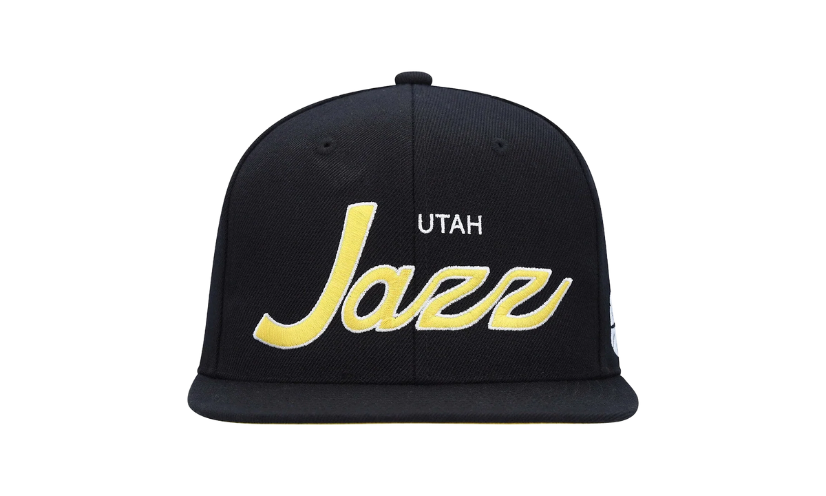 NBA Team Script 2.0 Snapback Cap "Utah Jazz – Black / Yellow" HHSS3280 UJAYYPPPBKYW