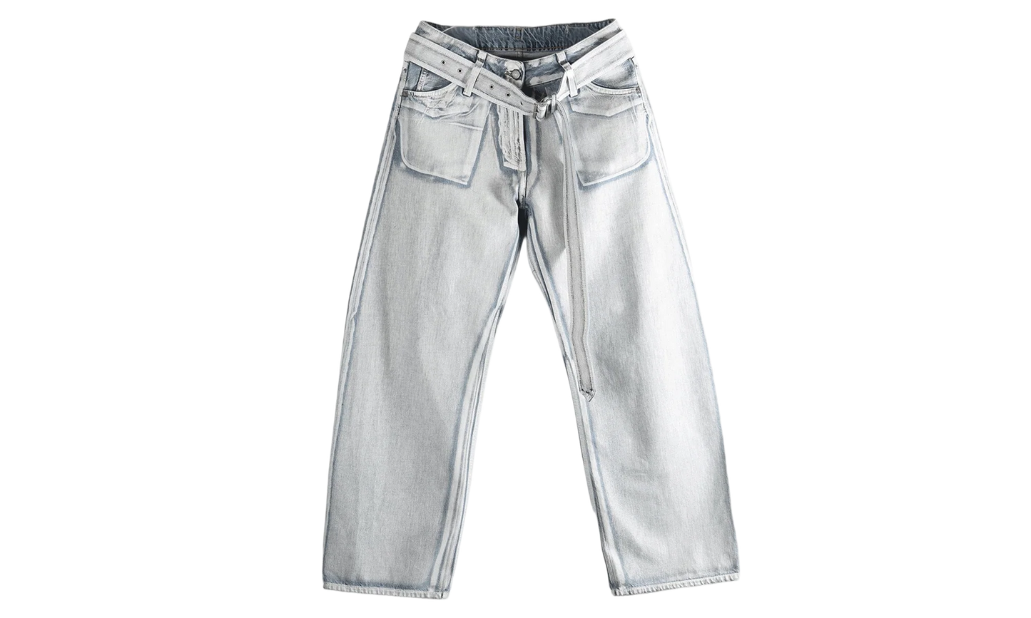 Casual Jeans WMNS "Blue White" FN WN TROU001609 BLUE WHITE