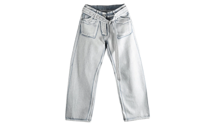 Casual Jeans WMNS "Blue White" FN WN TROU001609 BLUE WHITE