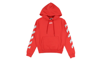 Airport Tape Diag Hoodie "Red" OMBB034G20FLE0172584