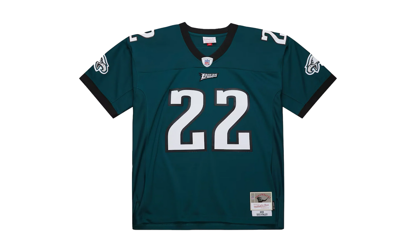 NFL Duce Staley Dark Jersey "2002 Philadelphia Eagles - Green" JY8626 PEAGREN