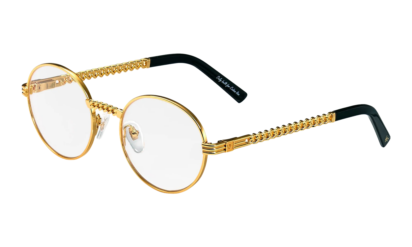 Miami Vice Cuban Link Edition 24KT "Yellow Gold / Clear" CLMV2 0005 16C2