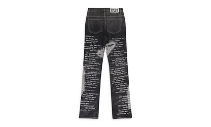 SCRIPTURE RELAXED FIT JEANS "Black" WDWMJNS 0004