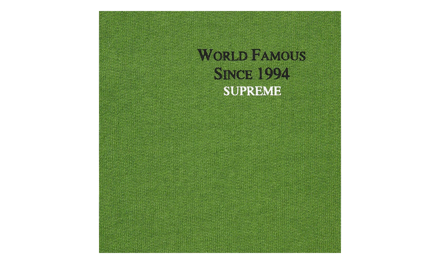World Famous Micro Hooded Sweatshirt "SS23 - Green" SU27232