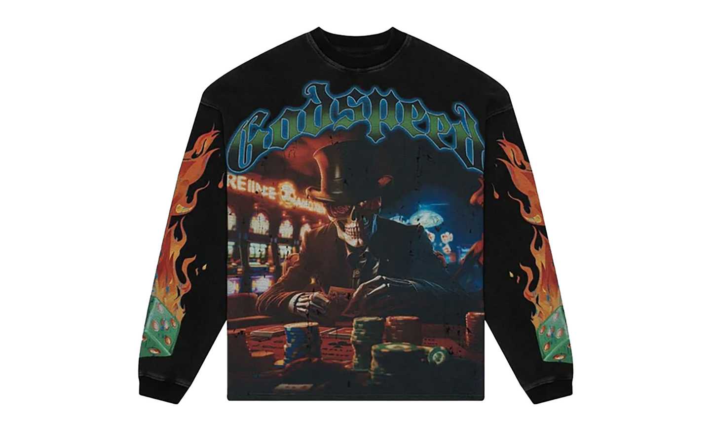 LAG THERMAL LONG SLEEVES SWEATSHIRT "BLACK WASH" GS123
