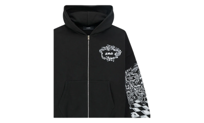 Chateau Sketch Zip-Up Hoodie "Black" AMTOJR1099 001