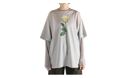 Layered Graphic T-Shirt WMNS "Light Grey" FN WN TSHI000872 LIGHT GREY
