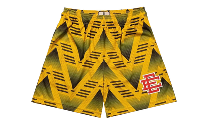 EE BASIC SHORT "JVC SOCCER - Yellow/Red" EE792