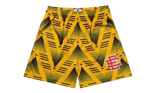 EE BASIC SHORT "JVC SOCCER - Yellow/Red" EE792