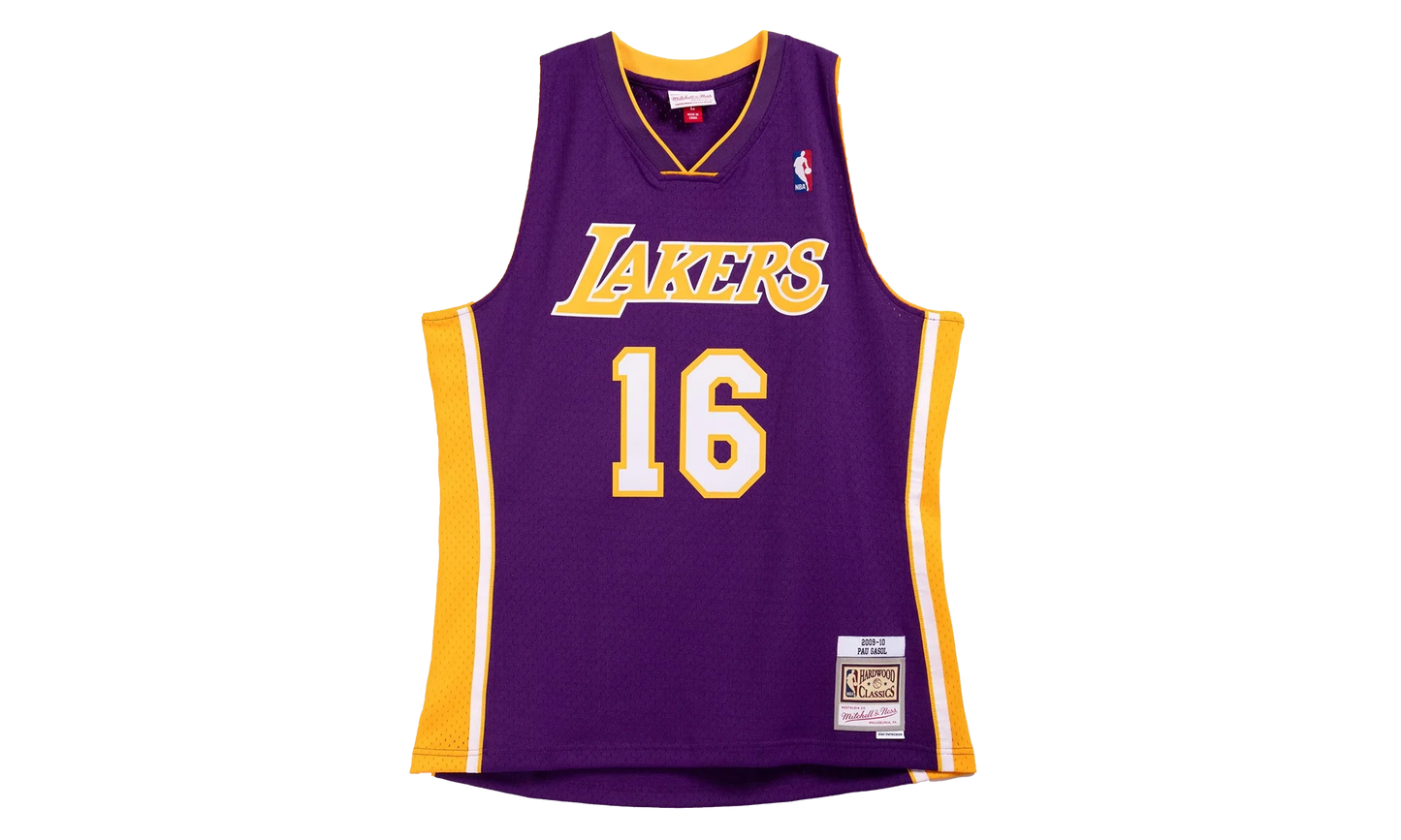 NBA Pau Gasol Dark Jersey "2009 Los Angeles Lakers - Purple" JY8637 LALPURP