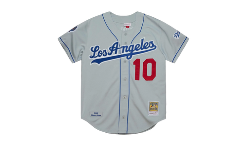 MLB Hideo Nomo Road Jersey "2002 Los Angeles Dodgers – Chrome" AJY15337 LAD02HNOCHRM