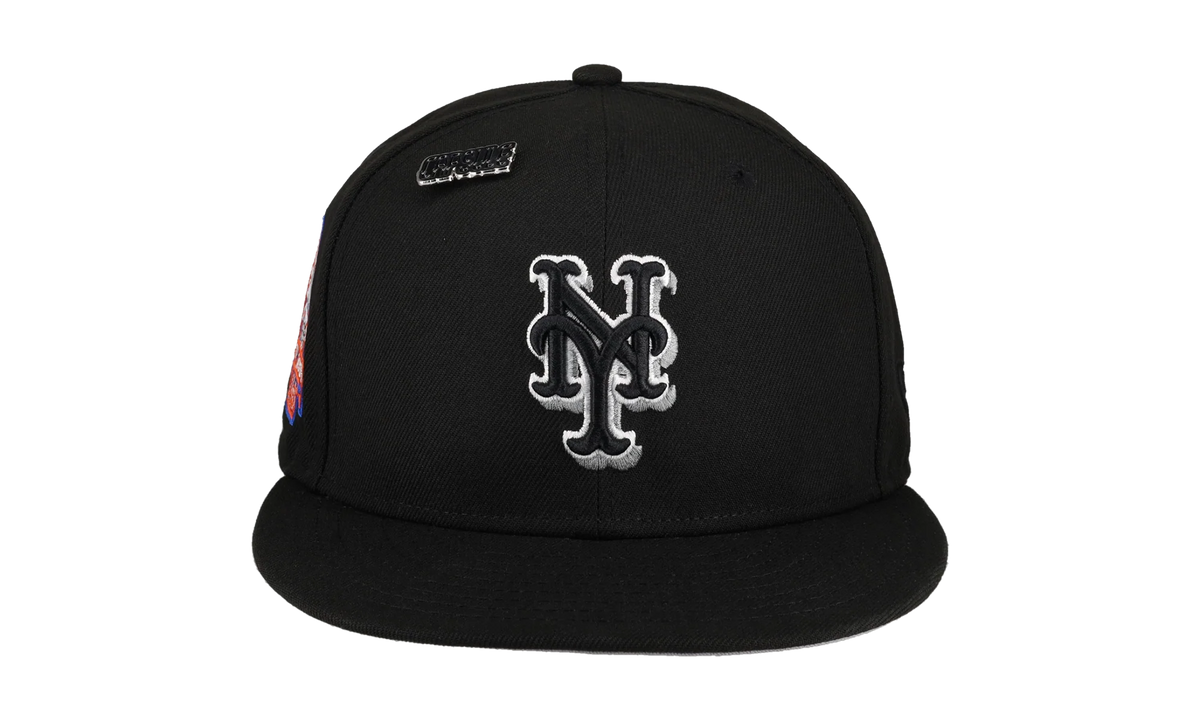 59FIFTY New York Mets Side Splash Collection Shea Stadium Patch Fitted Hat "Black" 123451291926