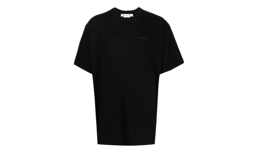 Diag Tab Over Short-Sleeve Tee "Black / Black" OMAA038C99JER0041010
