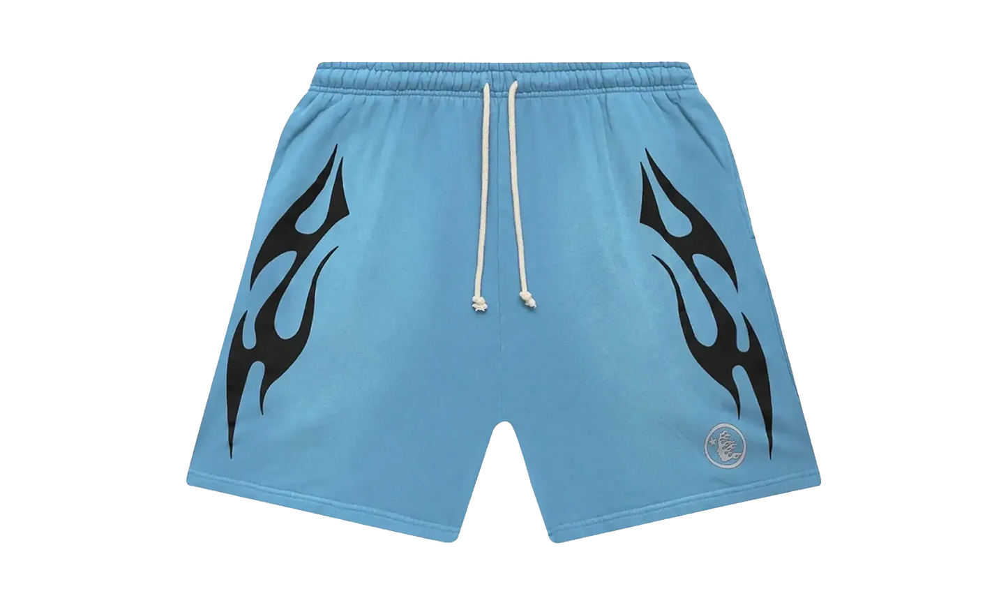 Flame Shorts "Baby Blue / Black" HSR092