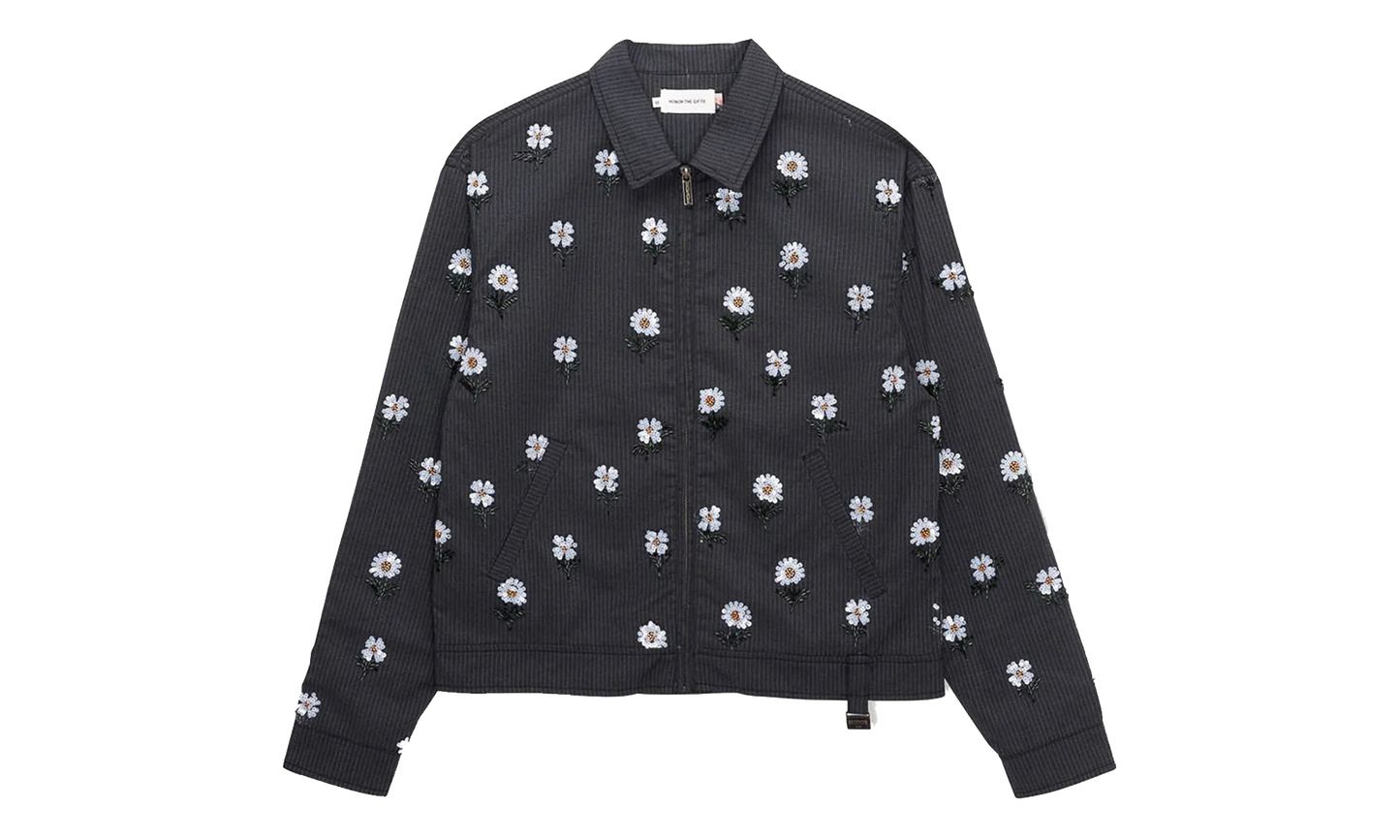 Flowers Beaded Jacket "Black" HTG260168 BLK