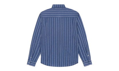 Coach Oxford Mesh Button Up Shirt "Blue" DT597