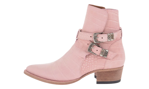 Croc Embossed Jodhpur Boots "Salmon" Y0F20425CN SAL