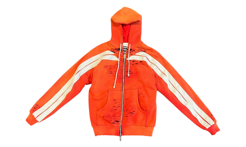Apocrypha Pious Zip-Up Hoodie "Orange" APOC ZH44