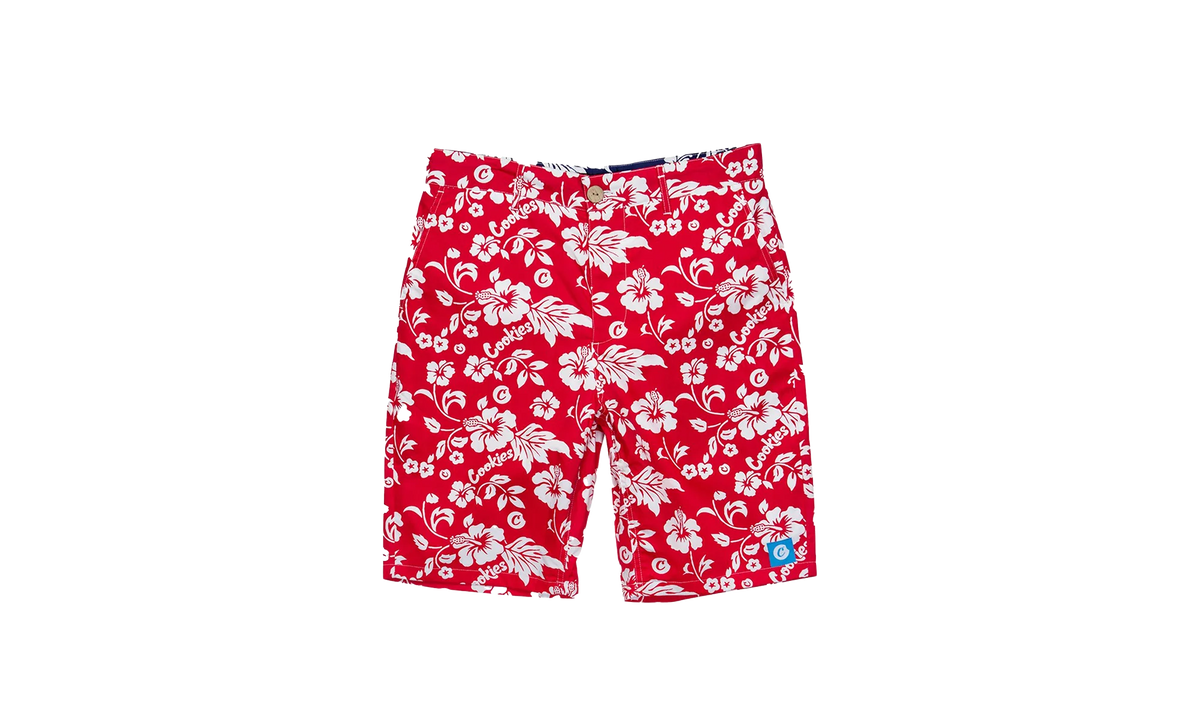 Waimea Cotton Poplin Flower Short "Red" 1543B3989 RED
