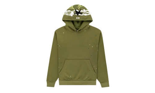 HEAVY WEB HOODIE "Olive" SP5der87