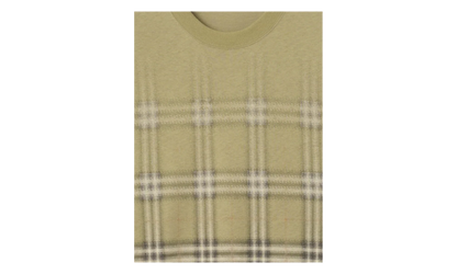 Gradient Check Cotton T-shirt "Glade Green" 8119023