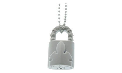 Silichrome Lock Necklace "White" CHRM1047