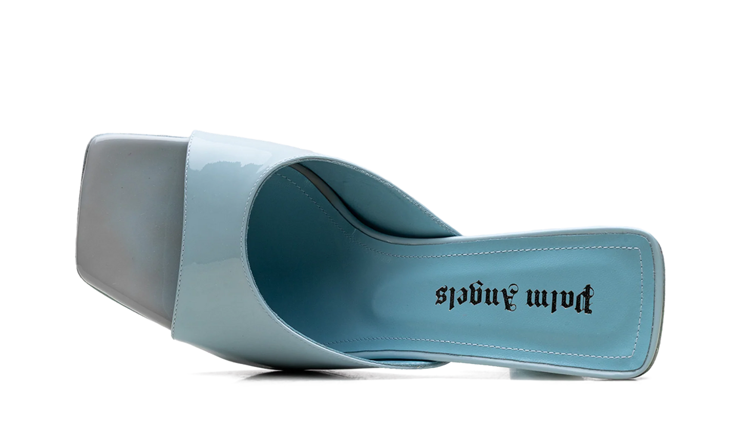 Mule Leather Heels WMNS "Blue" PWIJ003S23LEA0014000