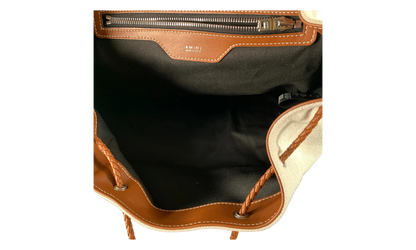 Canvas Rucksack Backpack "Cream" Y0A30322CC_Natural/Brown