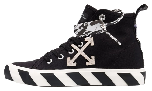 Vulcanised Mid Top "Black White" OMIA119F21FAB001 1001