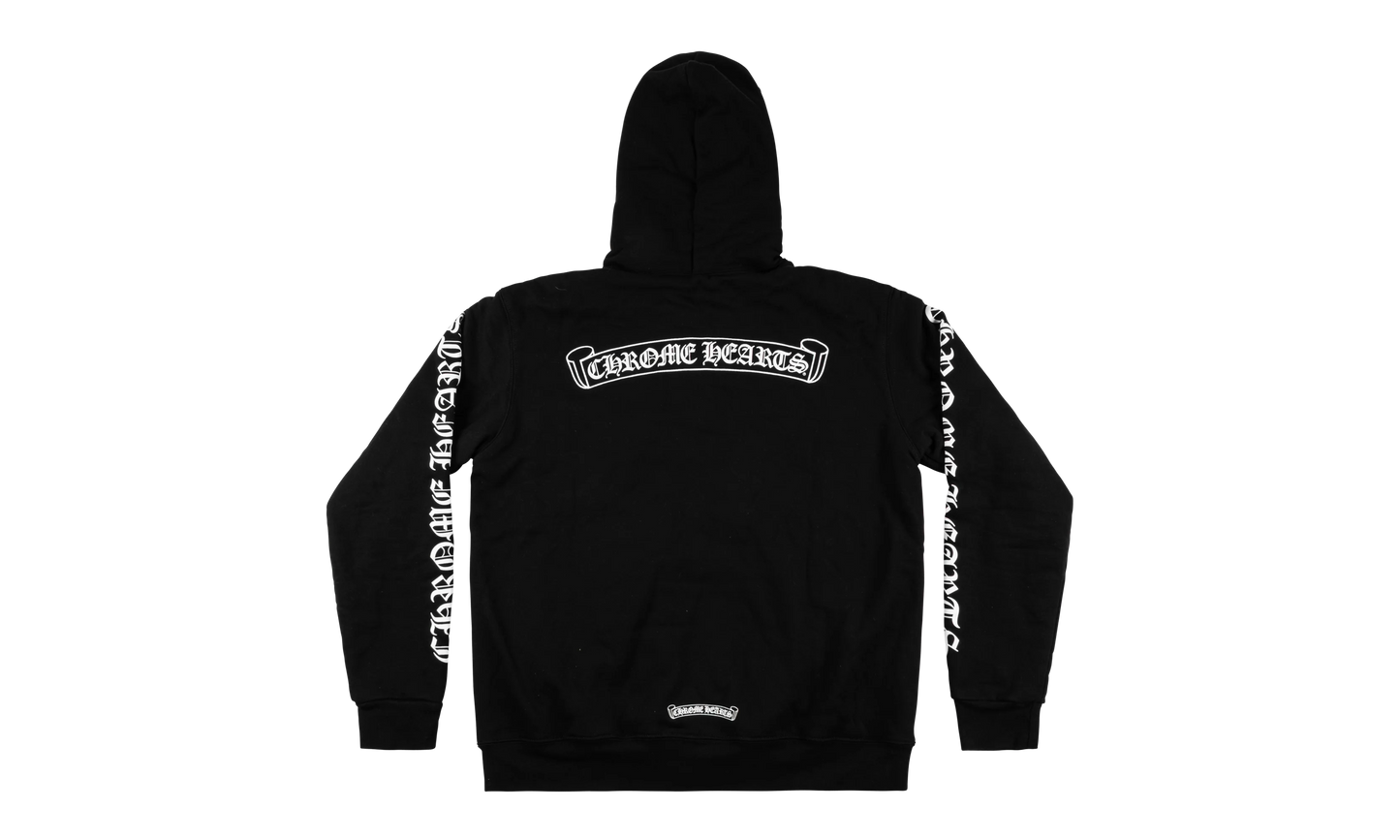 Thermal Scroll Logo Zip Up Hoodie "Black" CHRM0881