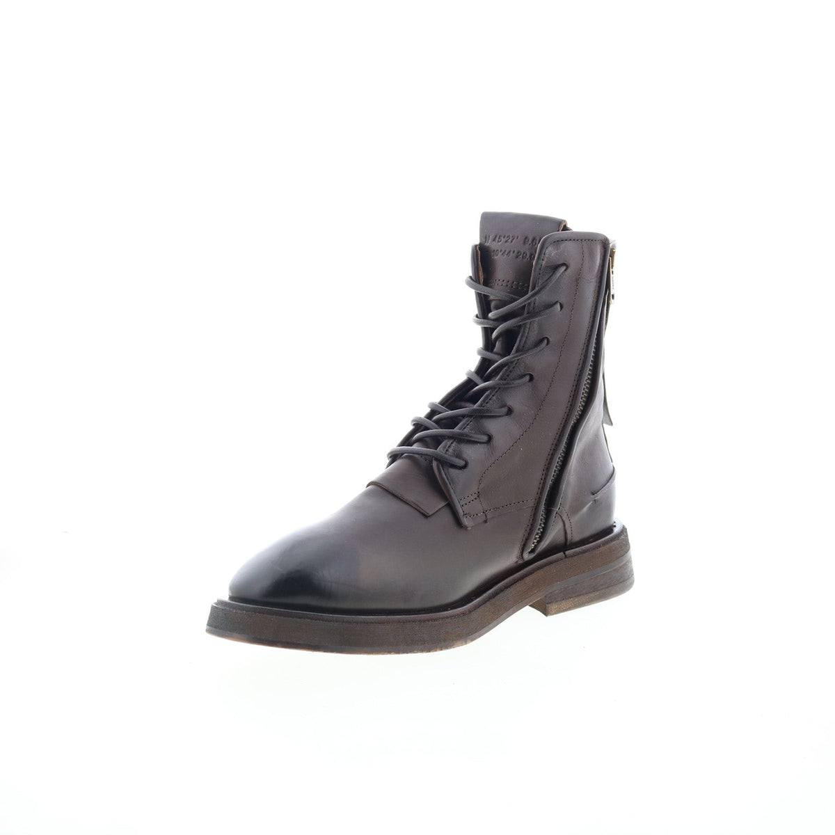 Chevy Womens Brown Leather Lace Up Casual Dress Boots