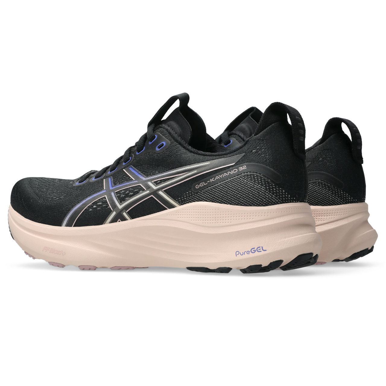 Women's Gel-Kayano 32 Running Shoes in Black/Pearl Pink