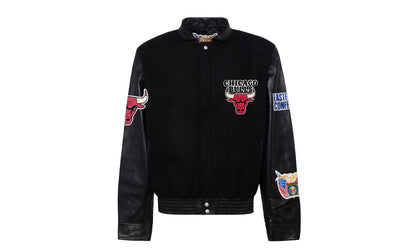 Chicago Bulls Wool & Leather Jacket "Black" NBA CHI BUL 108