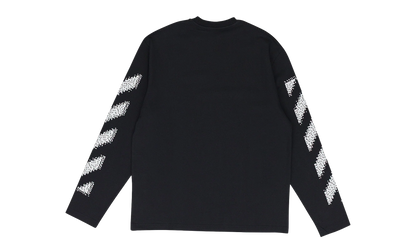 Pixel Diagonal Skate L/s Tee "Black / White" OFW MTPS 0063