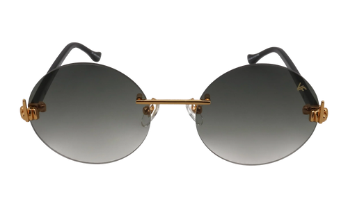 508 Rimless Drill Mount F.U. Edition 24KT "Yellow Gold / Black / Grey Gradient" DMMF2 0003 15T8