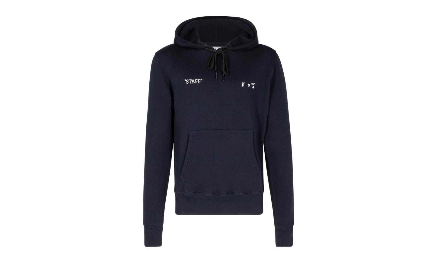 Staff Slime Hoodie "Blue / White" OMBB034T21FLE0014501