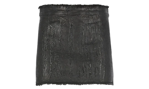 Mini Denim Skirt WMNS "Black" RO02D3337 SBMT 09