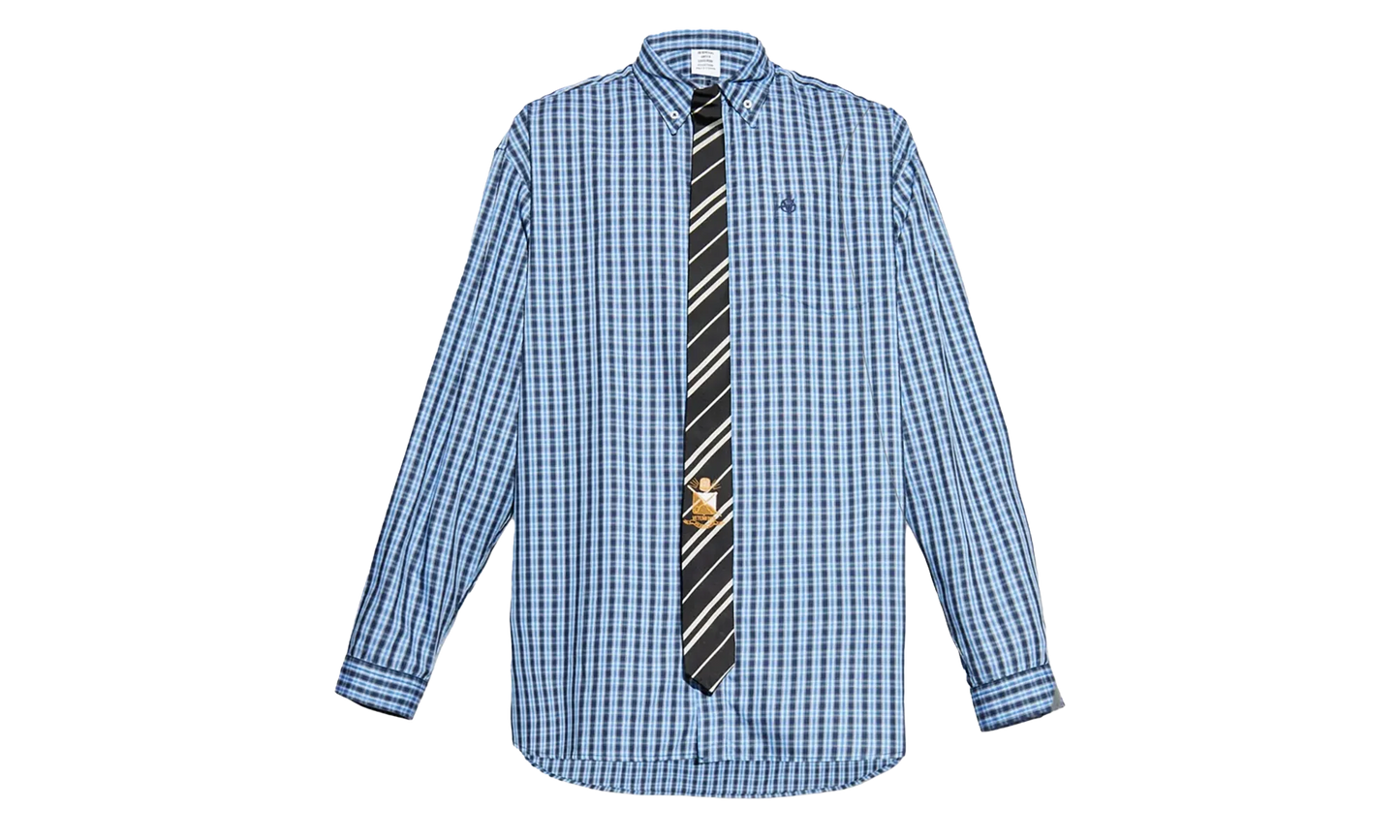 Tie Shirt "Blue Check" UH76SH280CN