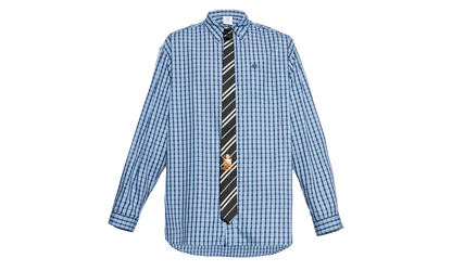 Tie Shirt "Blue Check" UH76SH280CN